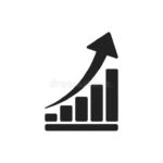 Growth Chart Icon_ Grow Diagram Flat Vector Illust
